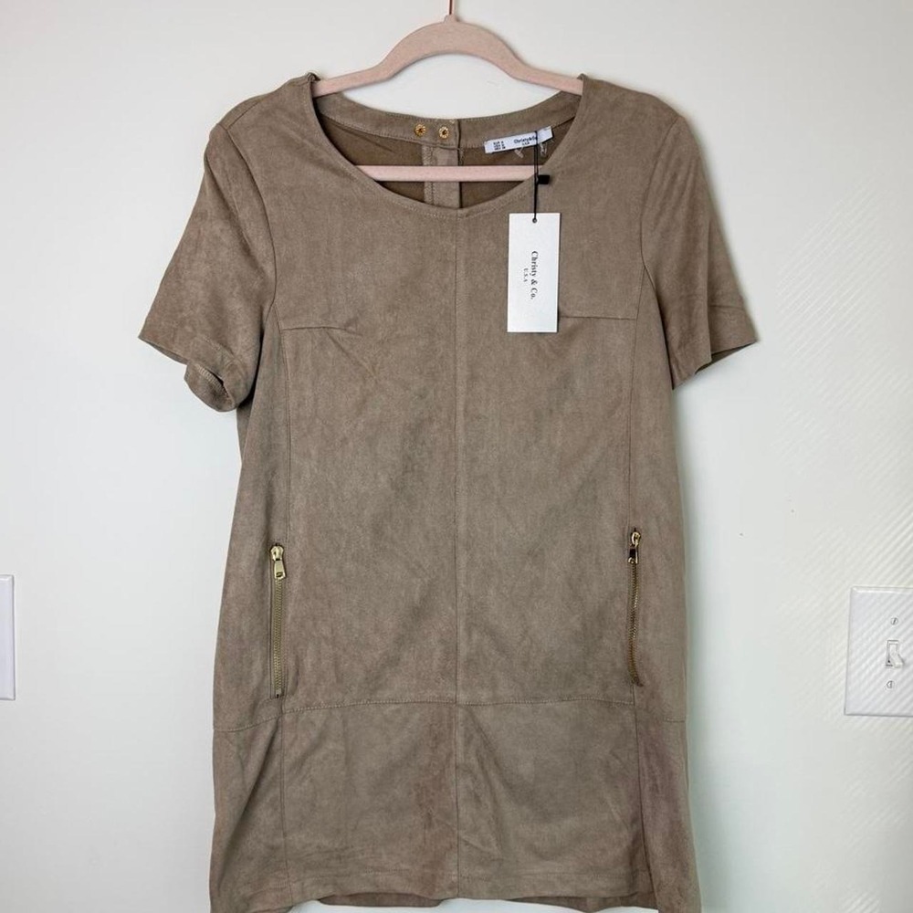 Christy & Co Dress Suede Style Mini Women's Medium
